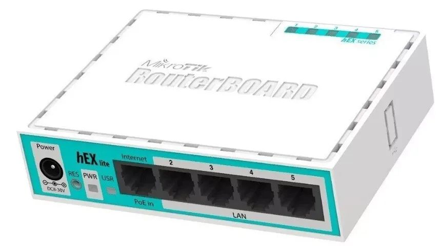 Roteador MikroTik RouterBOARD hEX Lite RB750R2 5 Portas Fast Ethernet 10/100mbps