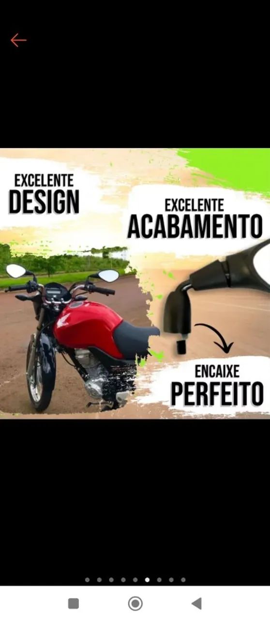 Retrovisor BMW F800 curto e rebaixado  - Foto 2