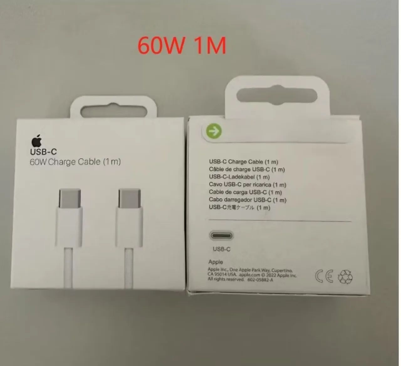 Cabo USB-C Apple 60W 1 metro 