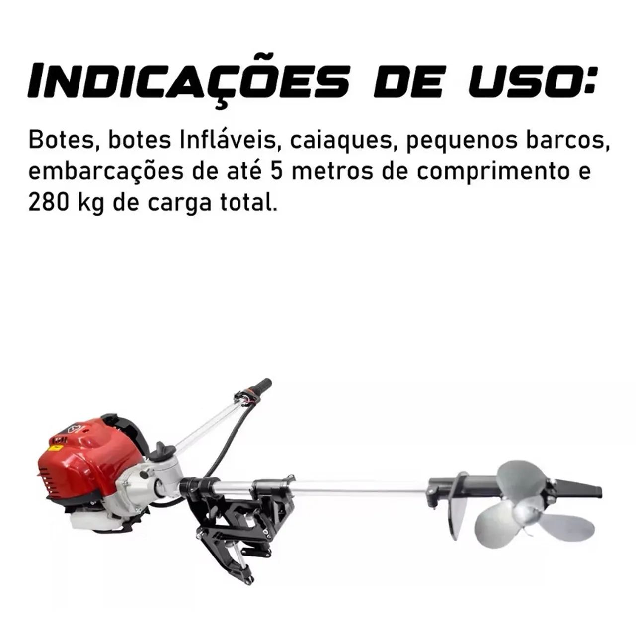 Motor Popa de Barco para pesca 63cc - Foto 2