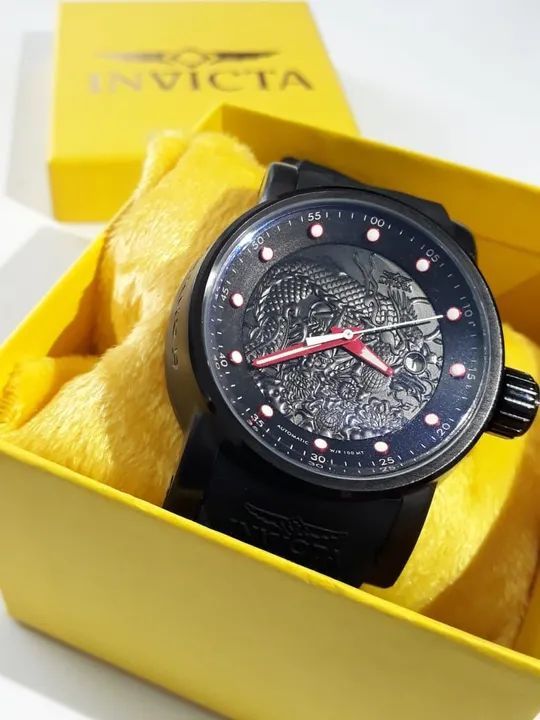 Relógio Invicta Yakusa  Dragon Preto - Foto 2
