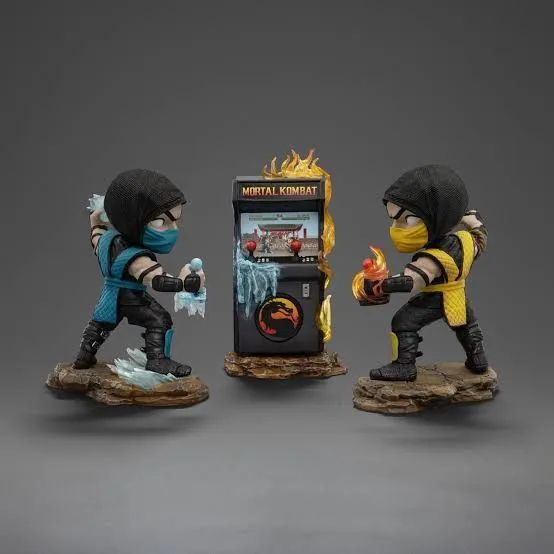Scorpion VS Sub-Zero Arcade Set - Exclusivo CCXP24 - Mortal Kombat - MiniCo - Foto 4
