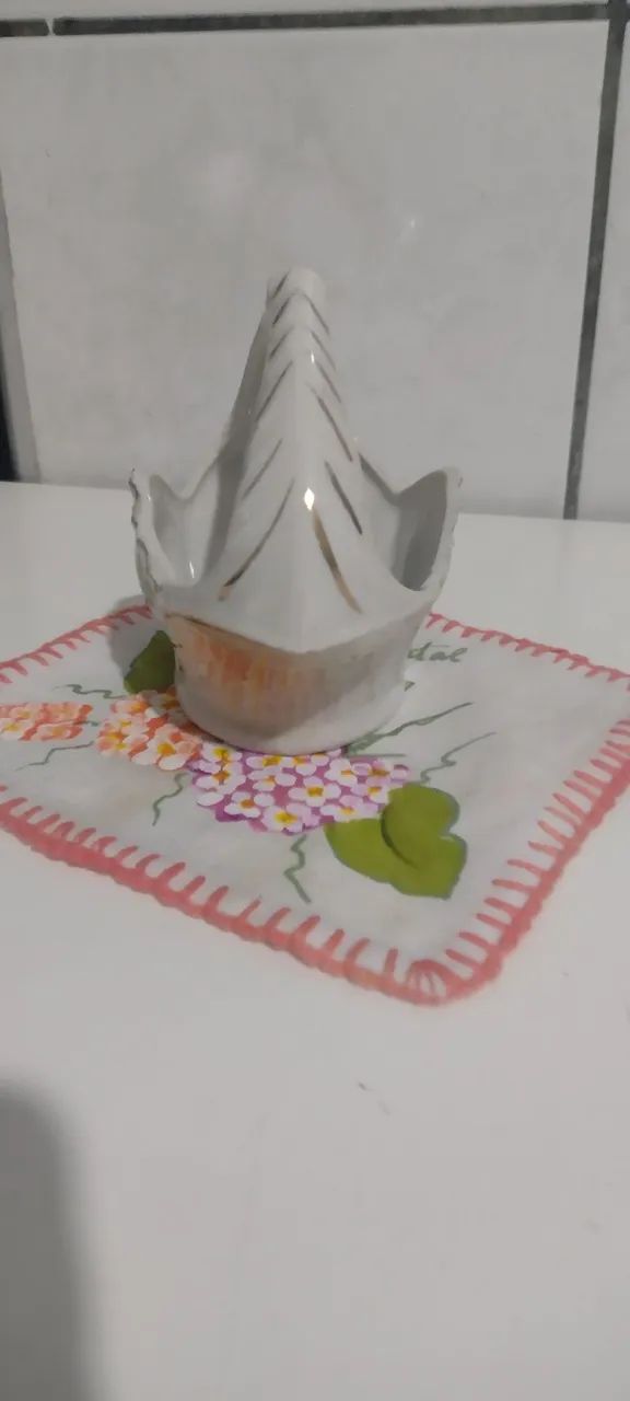 Mini floreira em porcelana Antiga 1940 - Foto 5