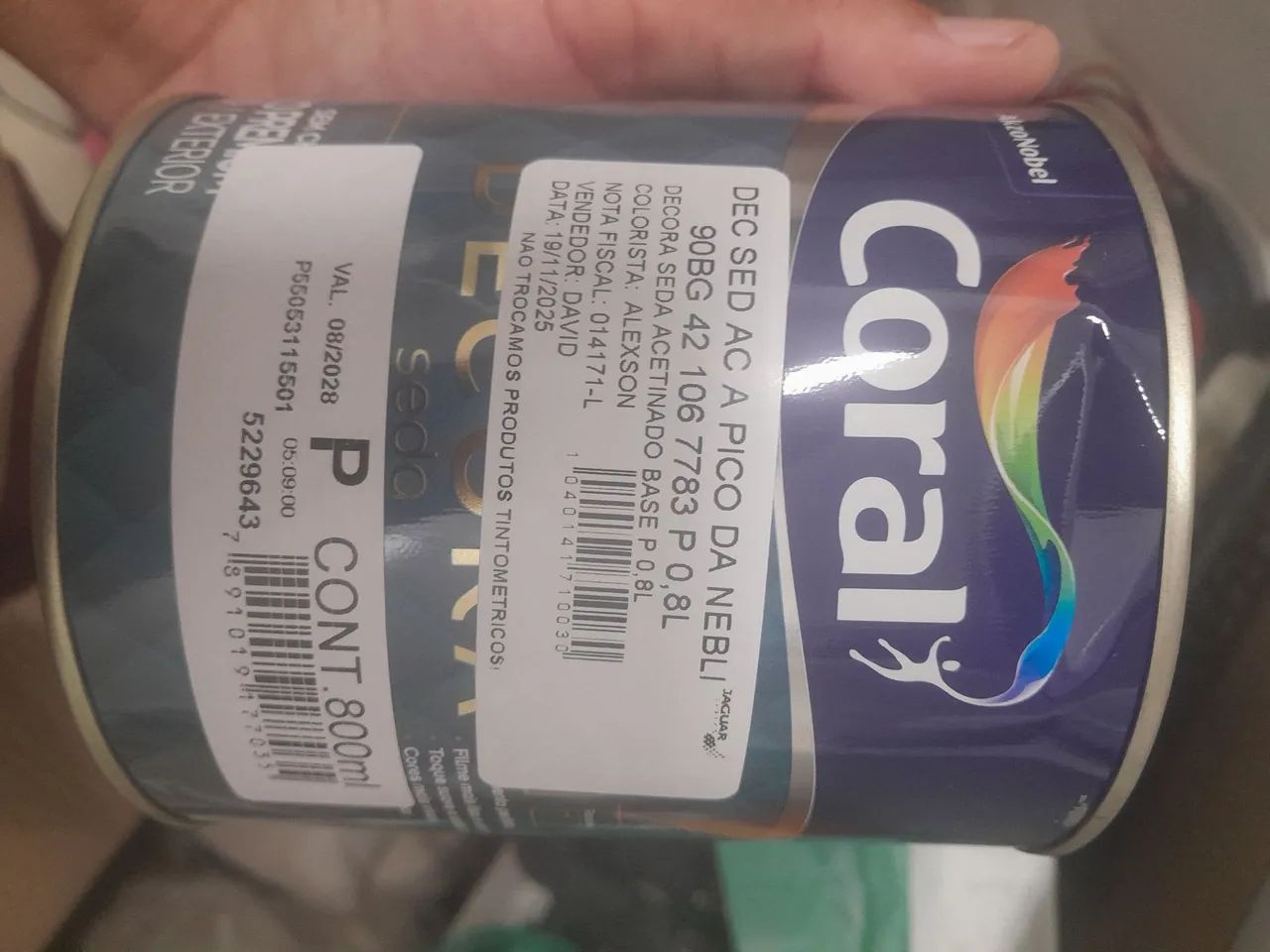 Tinta coral 1lt pico da nebli