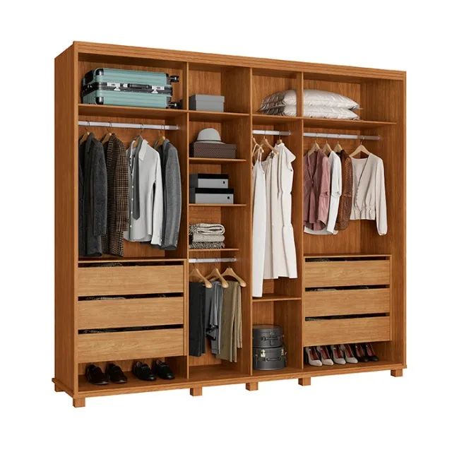 Guarda Roupa 6 Portas 6 Gavetas Pequim 100% MDF Varios modelos Branco - Foto 2