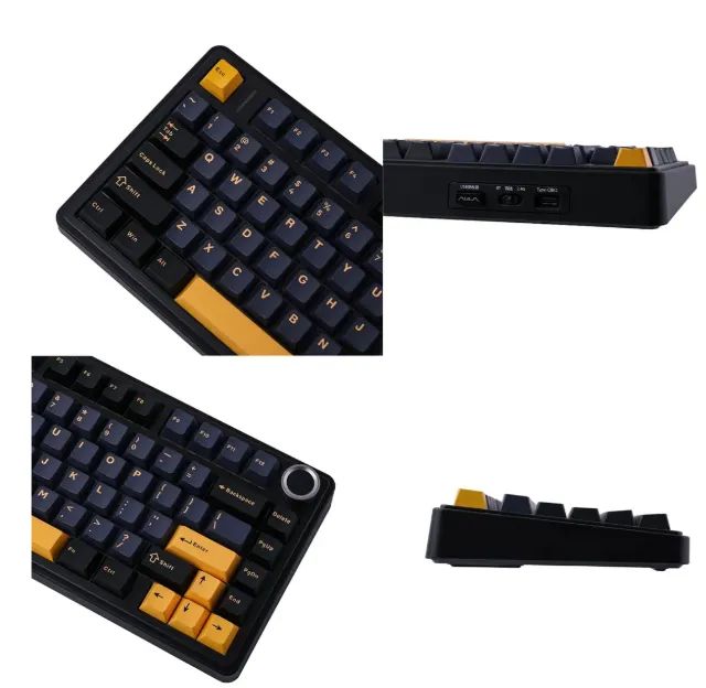Teclado mecânico Aula F75 Thunder Black - Foto 2