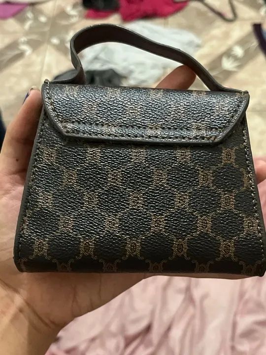 Bolsa de mão pequena marrom - Foto 2