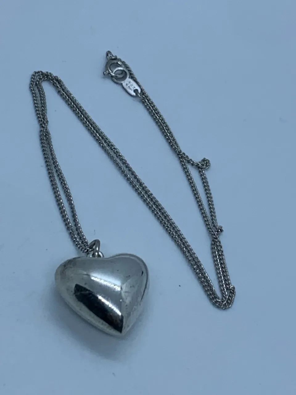 Colar de Coração Prata Elegante - Foto 3
