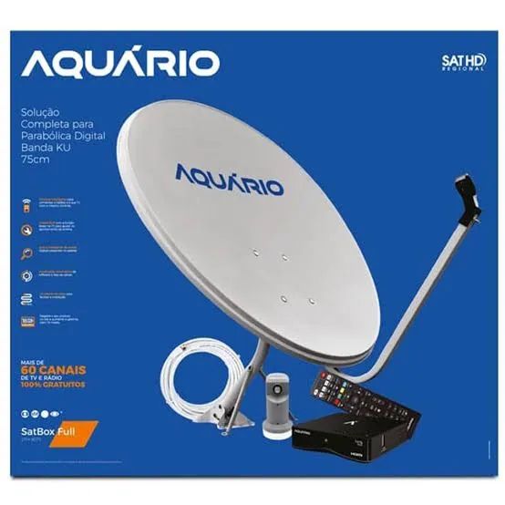 Kit Antena Parabólica Digital Aquário R$360 reais
