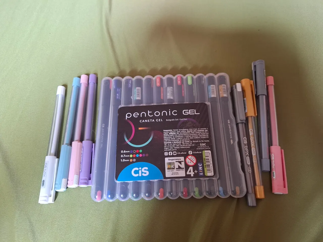 Kit 20 Canetas gel Cis Pentonic + bpx
