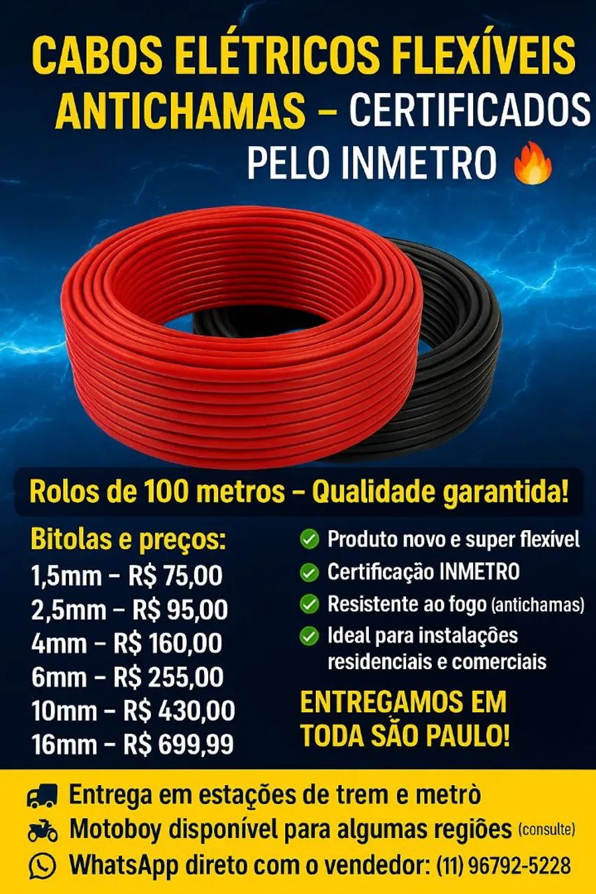 Cabos elétricos 