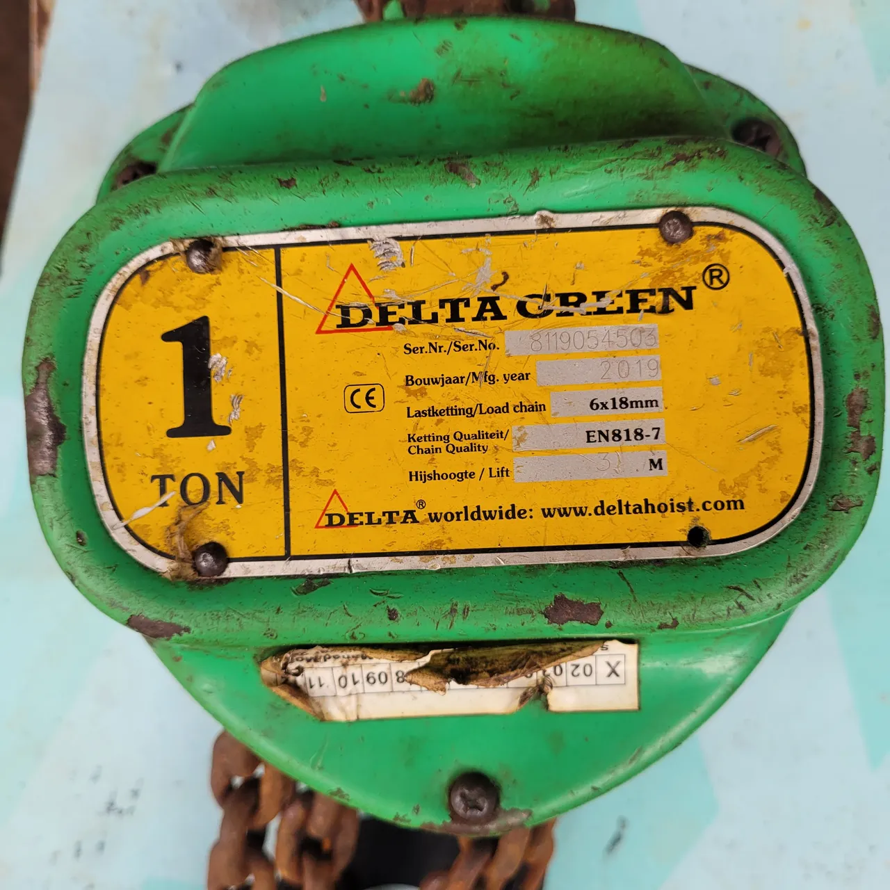 Vende se, uma talha de corrente cap 1 ,tn ceminova