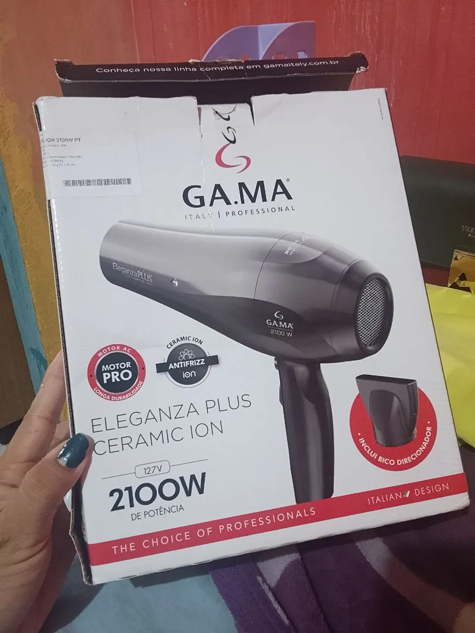 Secador de Cabelo Gama Italy Eleganza Plus 2100W