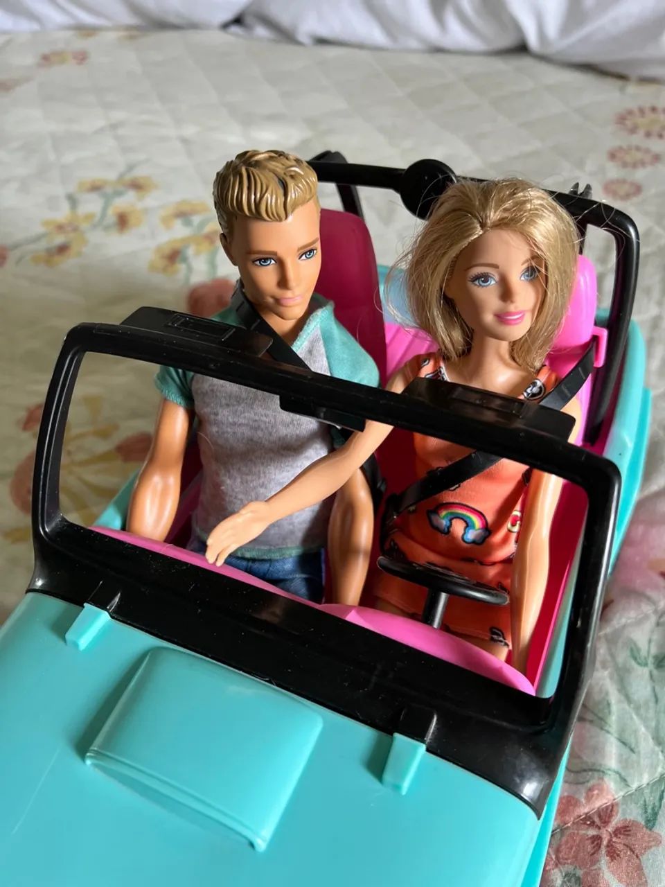 Carro Jeep Barbie e Ken Original