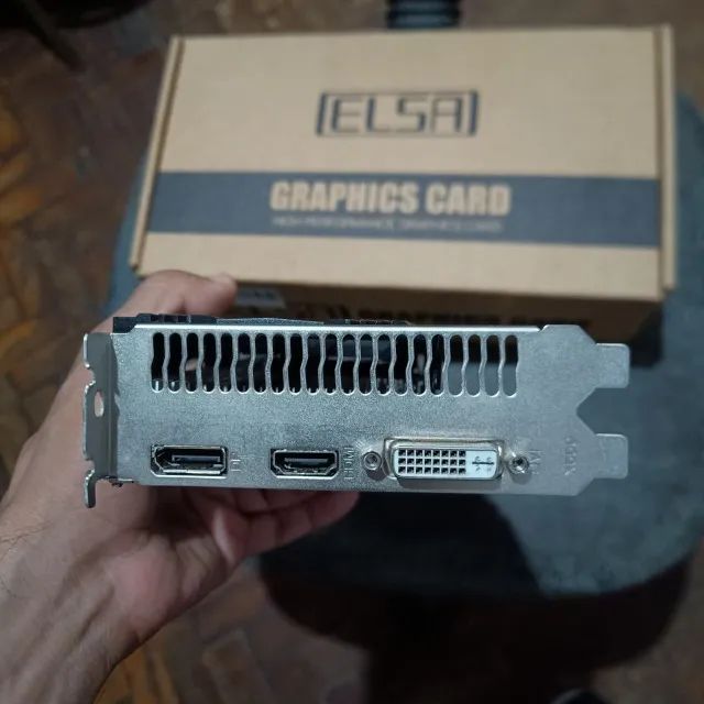 (Leia A Descrição) Placa De Vídeo RX 550 4G ELSA AMD GPU Radeon GDDR5 ...