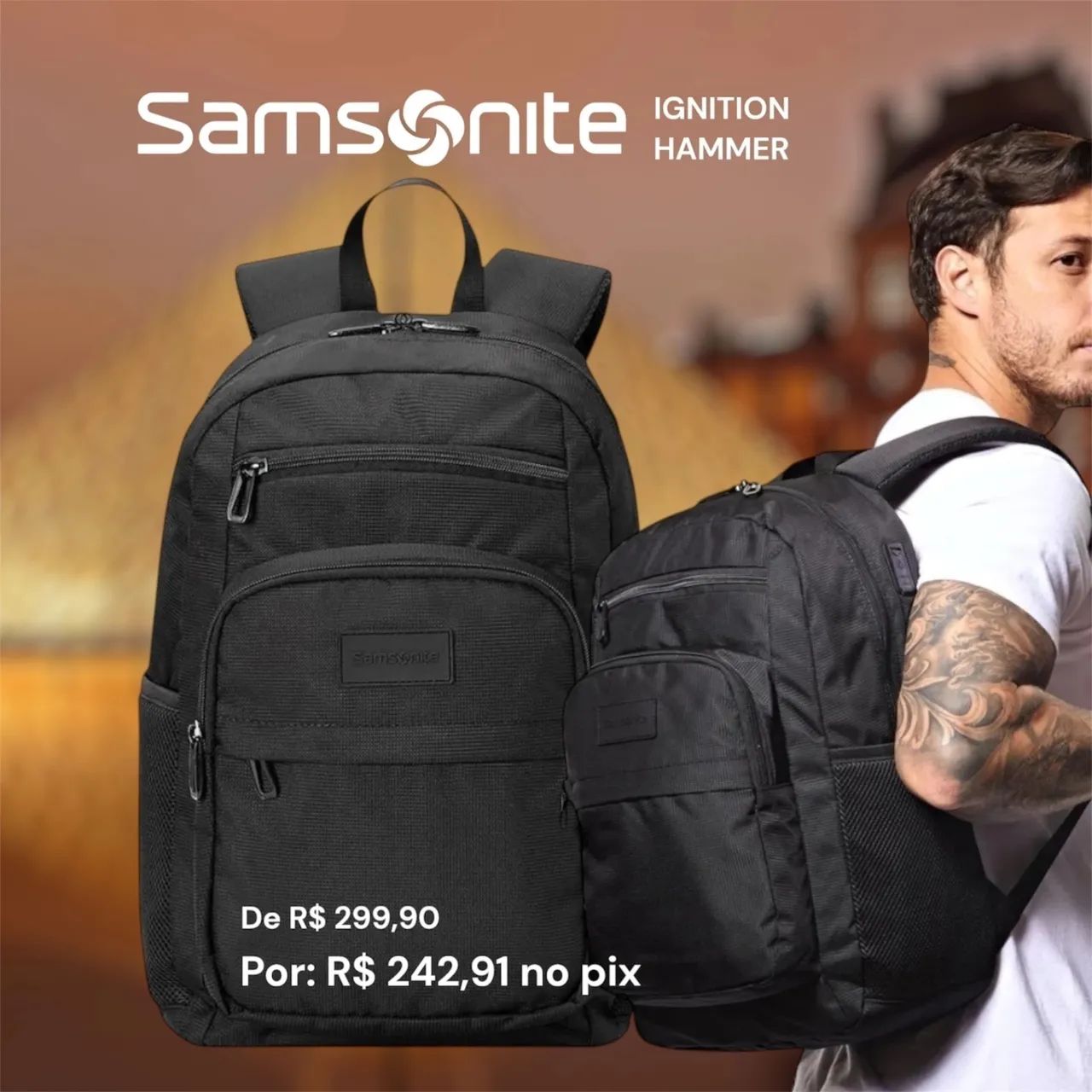 Mochila Notebook Laptop Samsonite Ignition Hammer