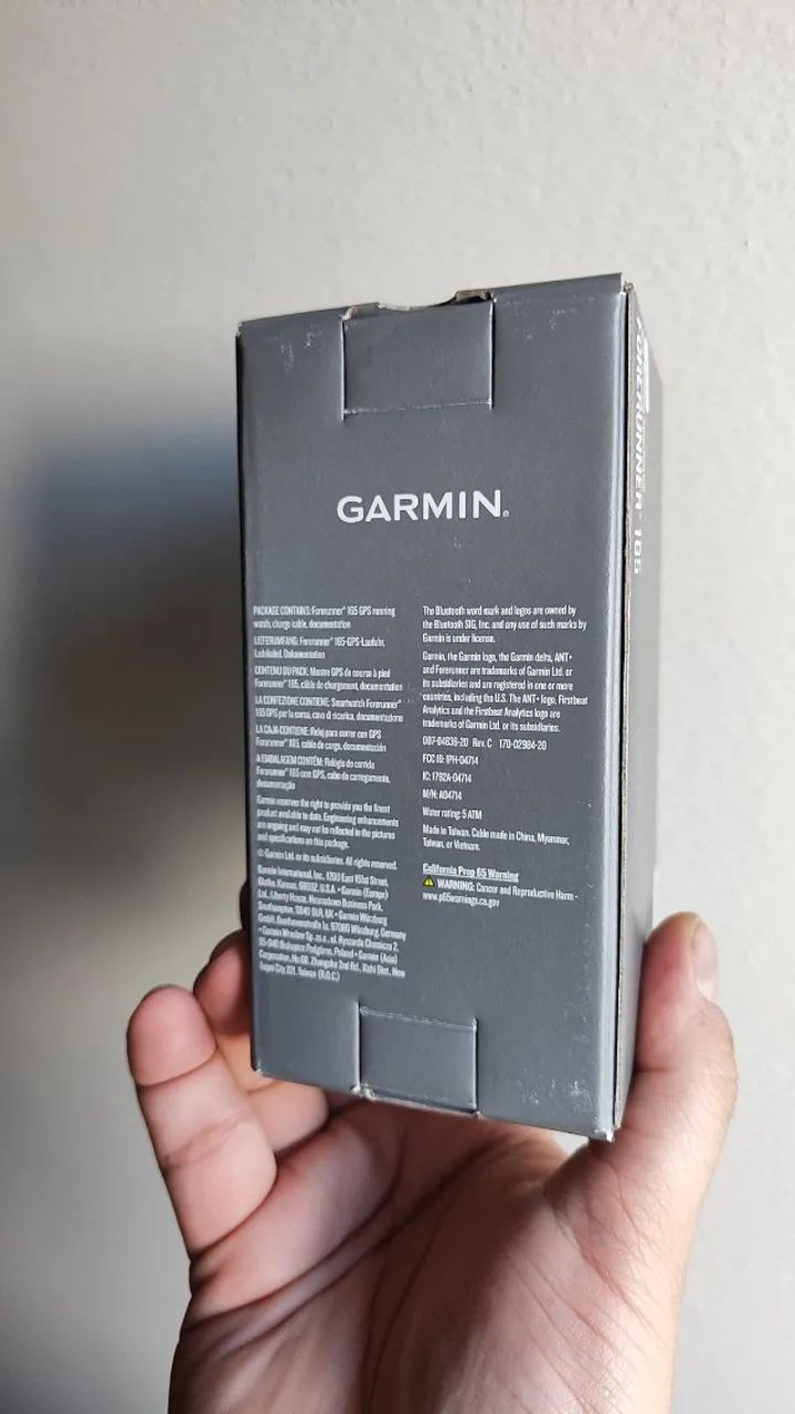 Smartwatch Relógio Garmin Forerunner 165 Lacrado novo 43mm Preto e cinza - Na caixa - Foto 6