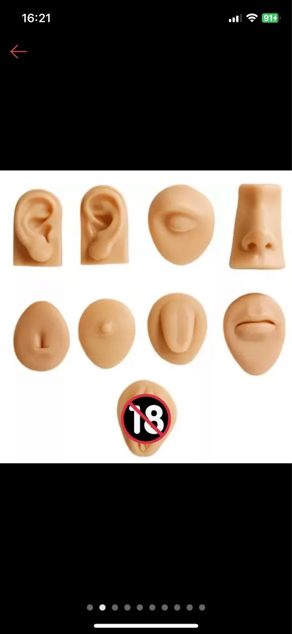 Kit modelos realista de silicone 