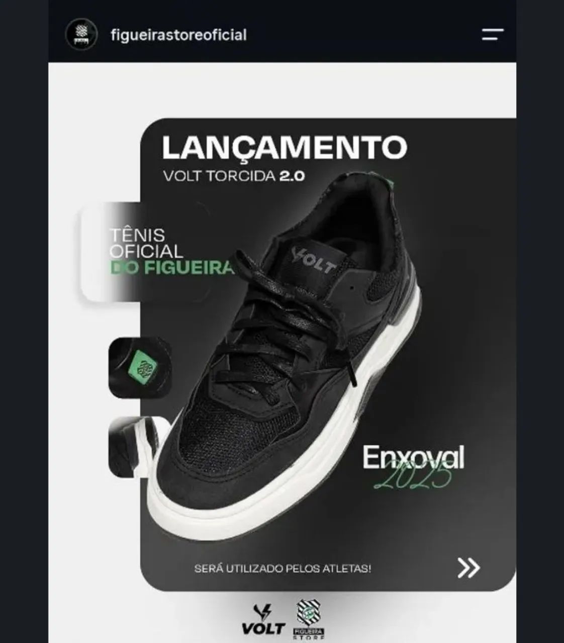 Tênis masculino Volt Figueirense Edição Limitada 99,00