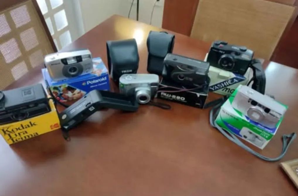 Lote de Câmeras Fotográficas Antigas