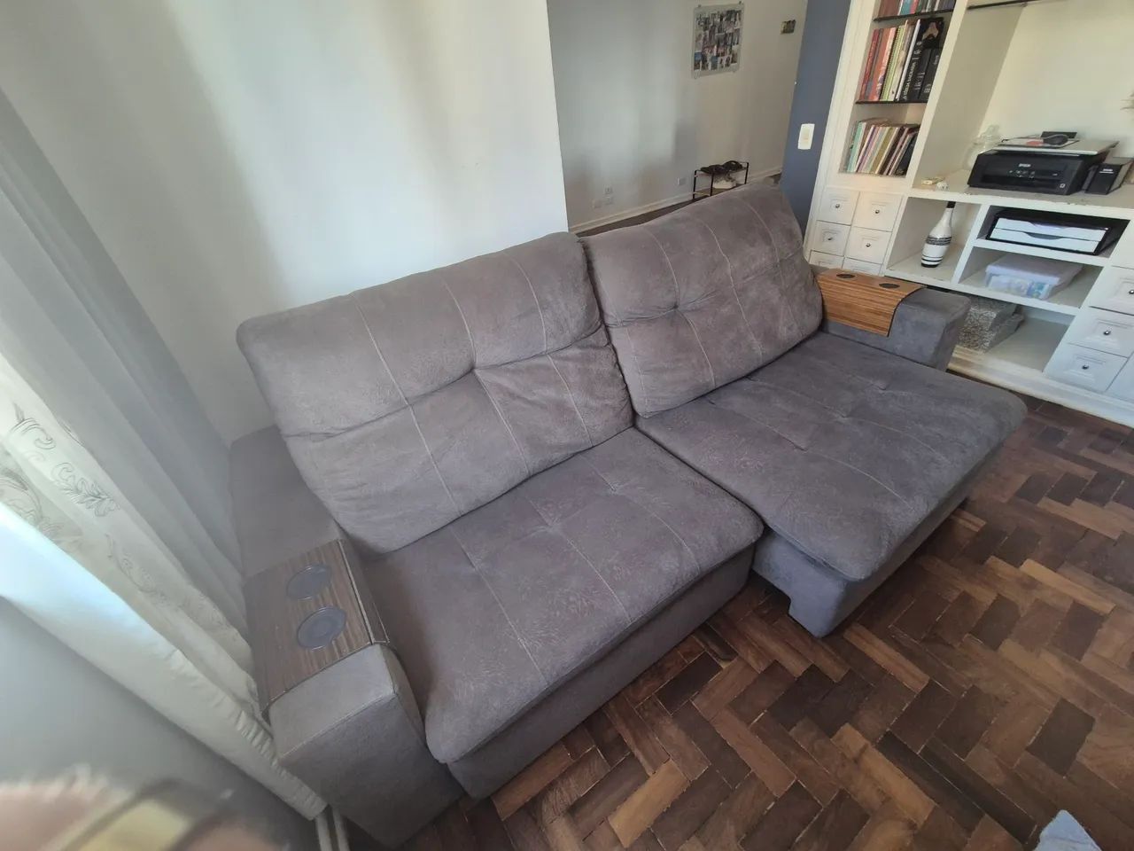 Sofa retrátil 3,0m Bom.estado. - Foto 2