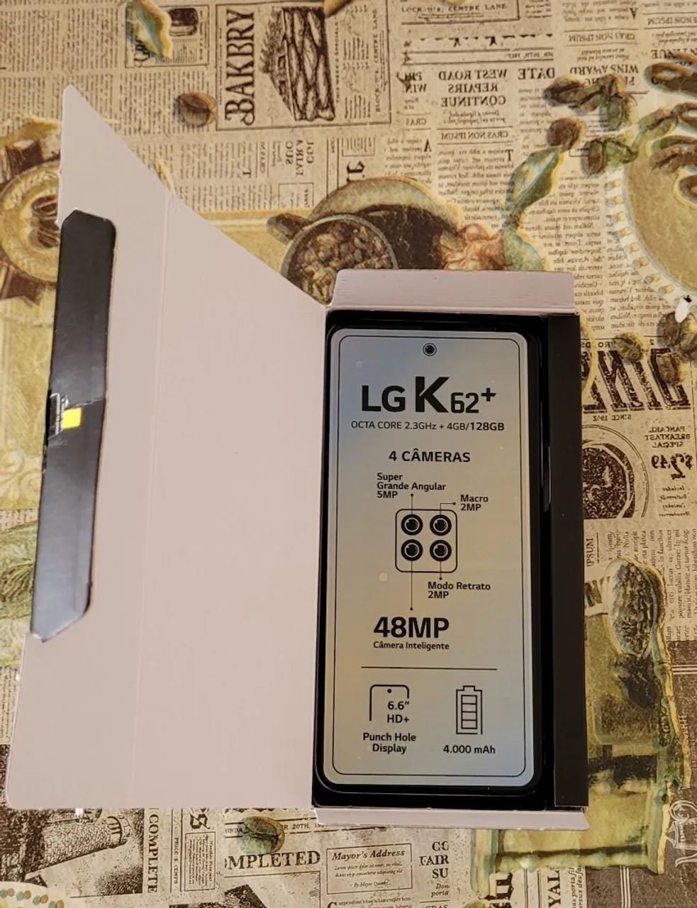 Celular Android branco LG k62 plus 4GB 128gb - Foto 3