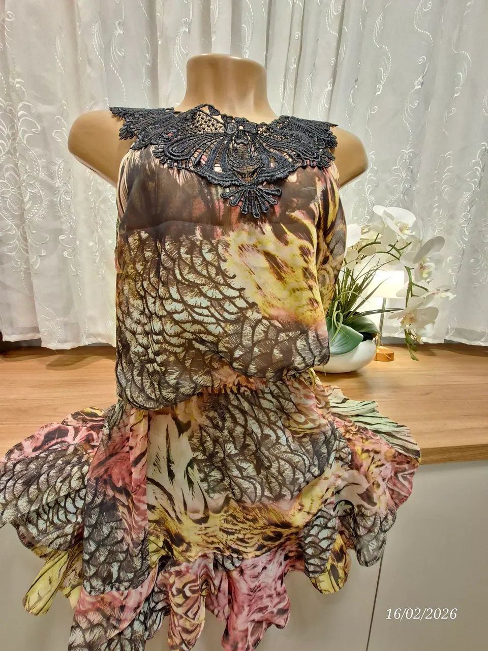 Vestido Curto Estampado - Foto 2