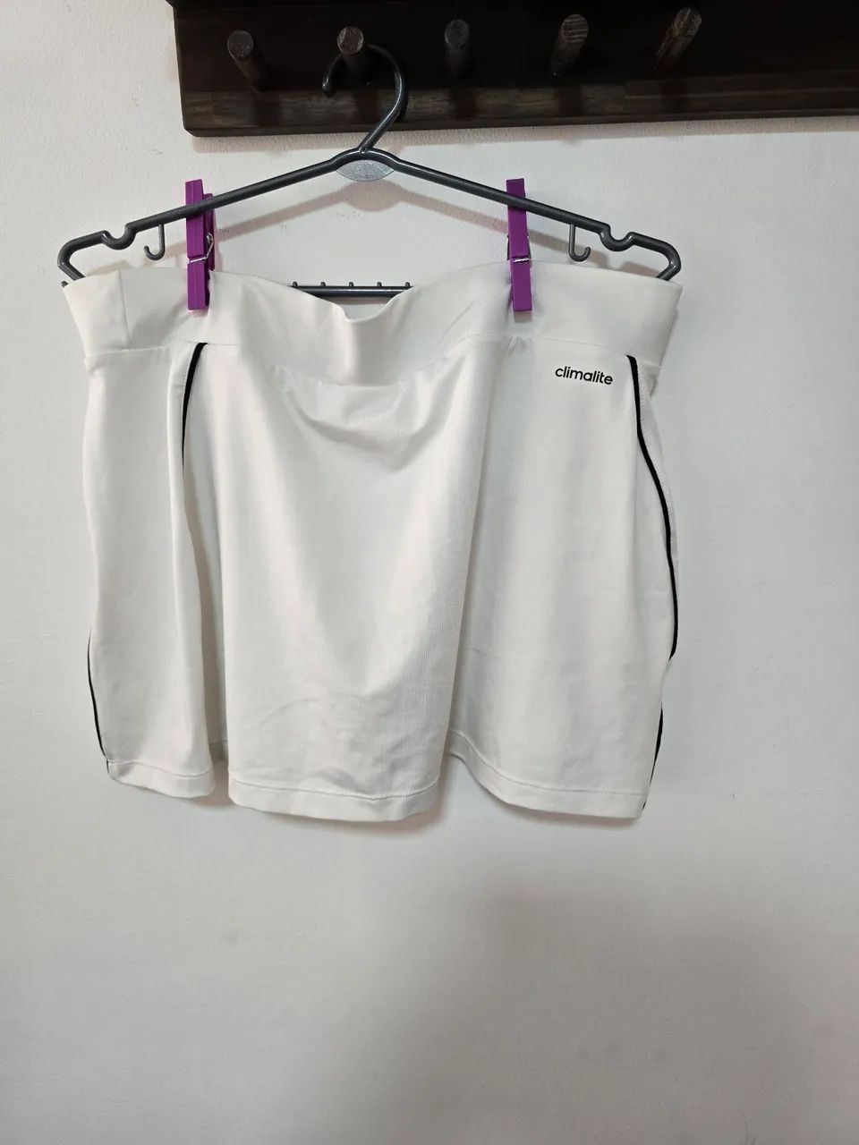 Short Saia Adidas Climalite branco M - Foto 2