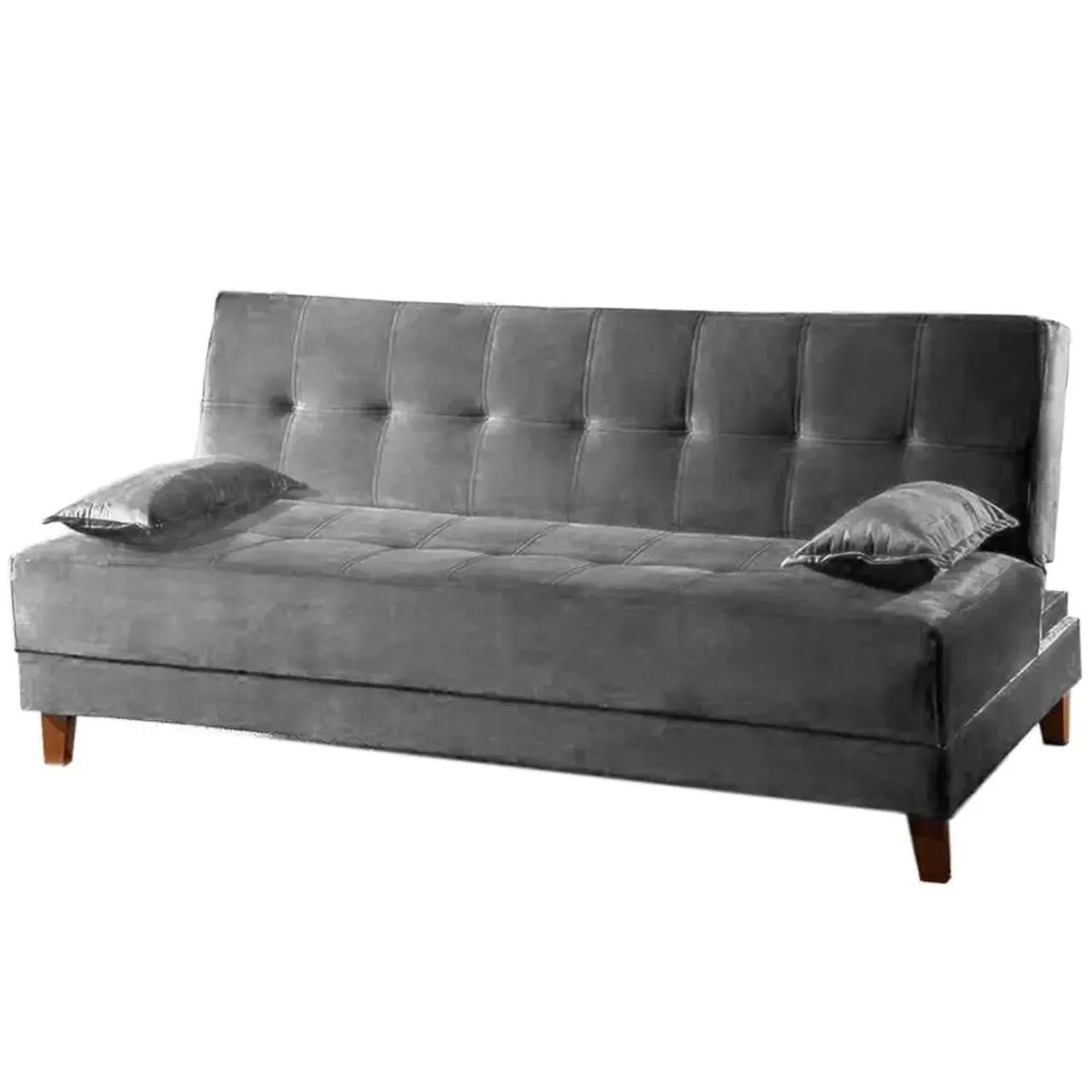Sofá Cama Arpoador 2 Lugares 185cm Tecido Suede Innove - entrega Rapida - Foto 2