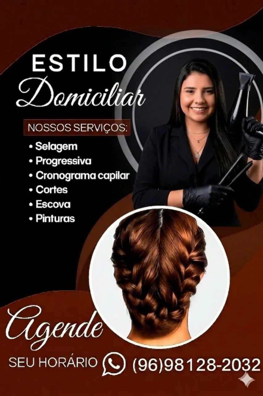 Estilo Domiciliar (cabeleireira em sua casa )