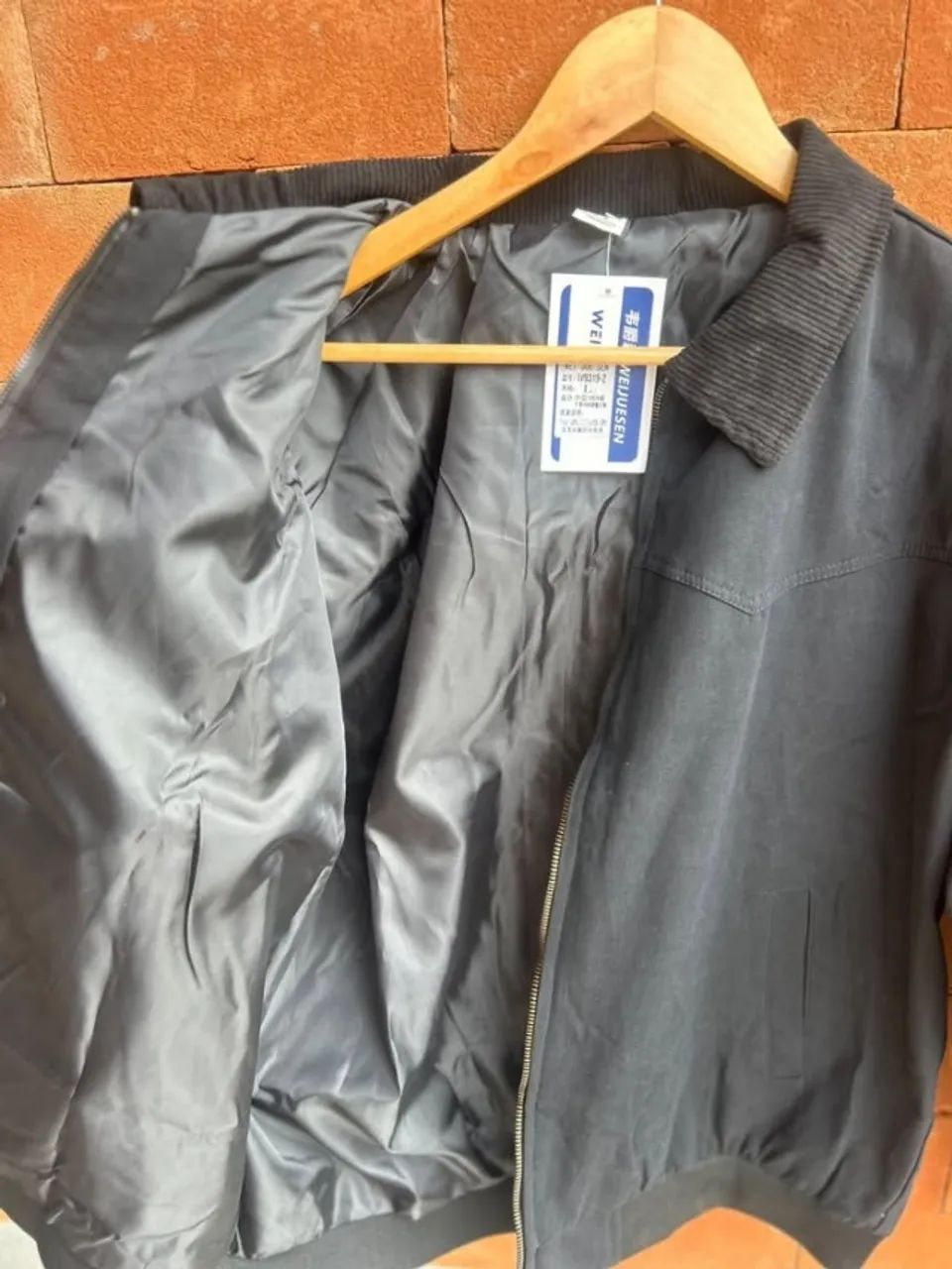 casaco masculino preto com gola canelada - Foto 4