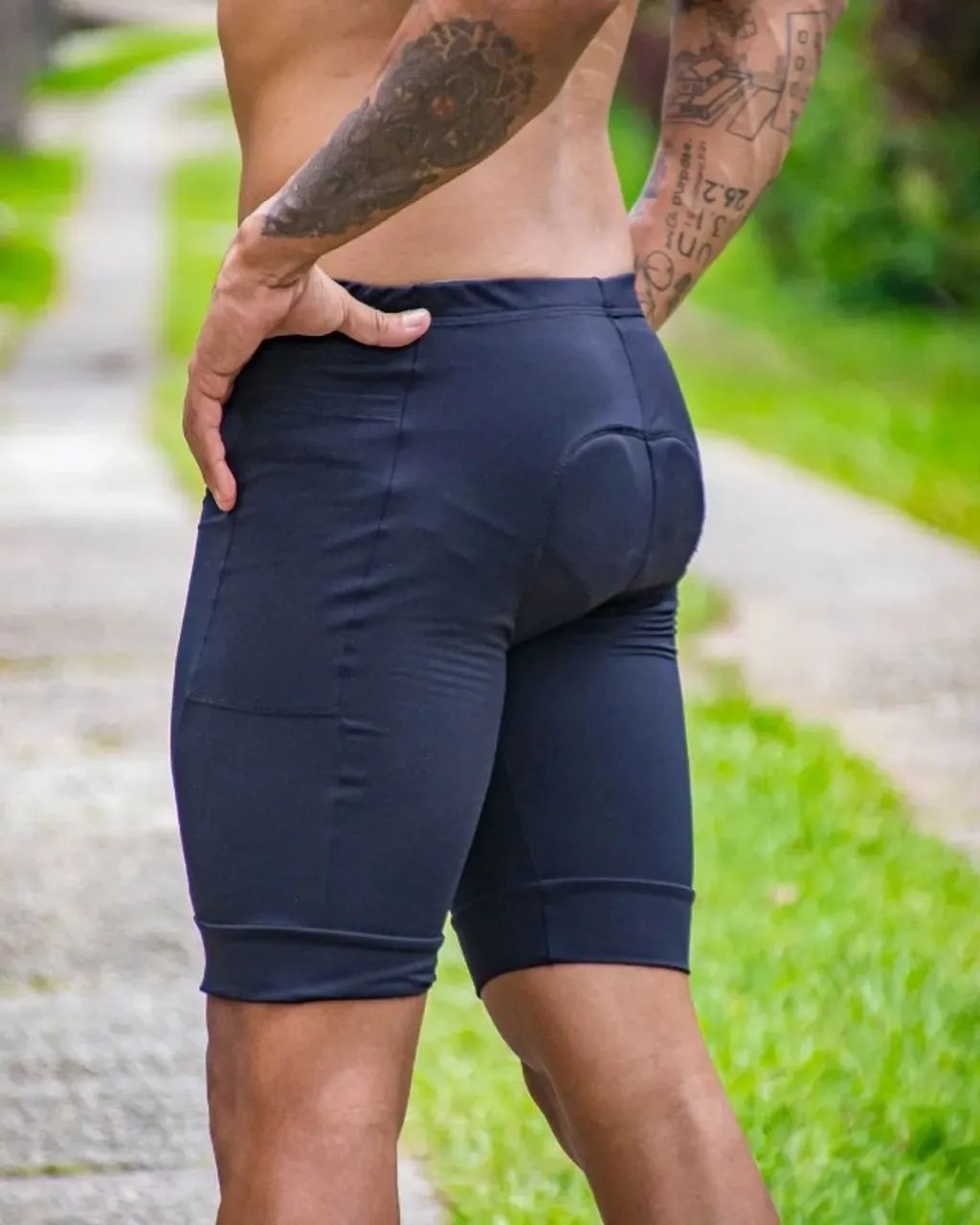 Bermuda Ciclista Masculina com Espuma e Proteção UV - Foto 3