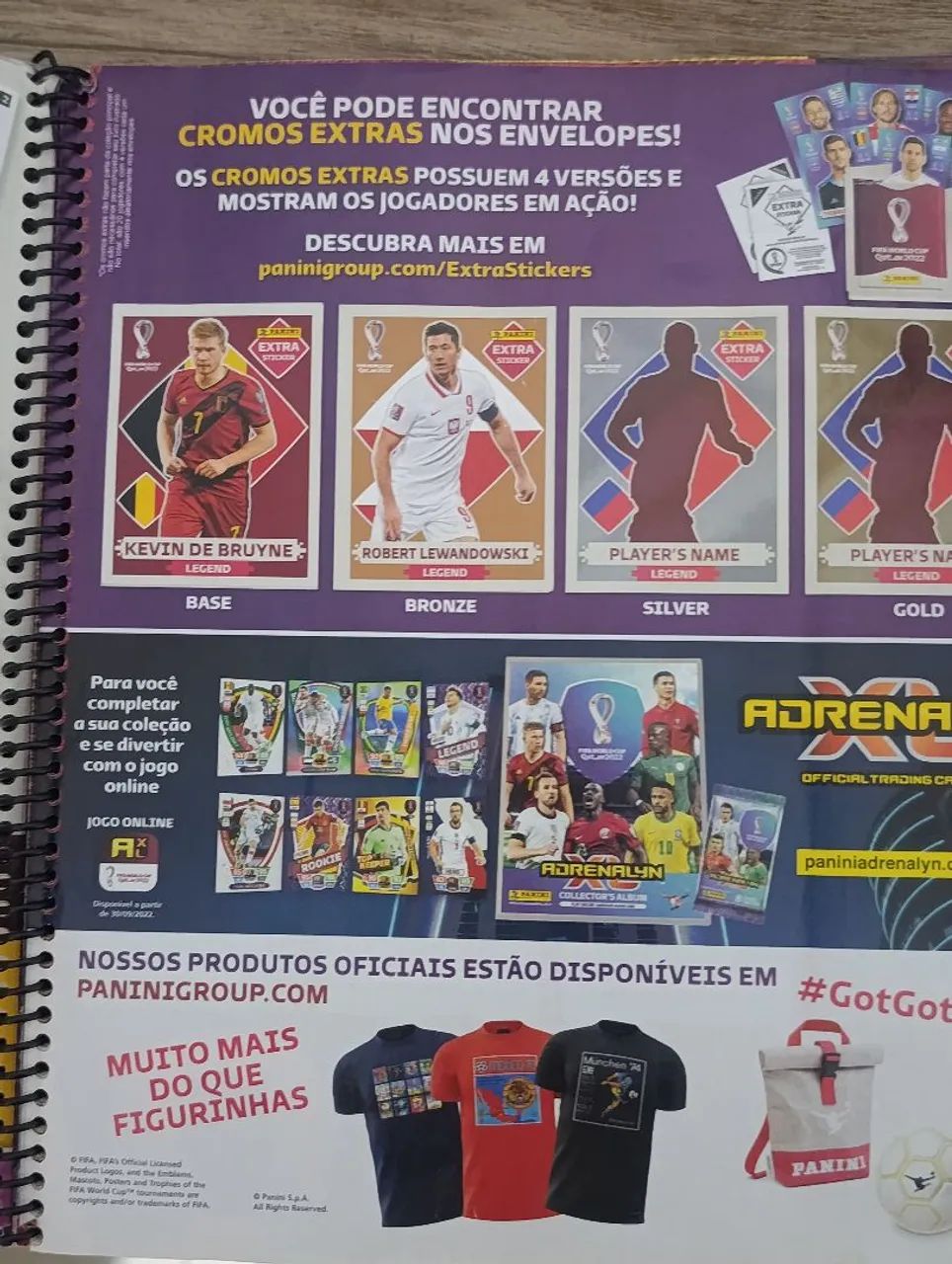 Álbum Completo Copa 2022 com Figurinhas coladas e com Duas Legends coladas - Foto 3
