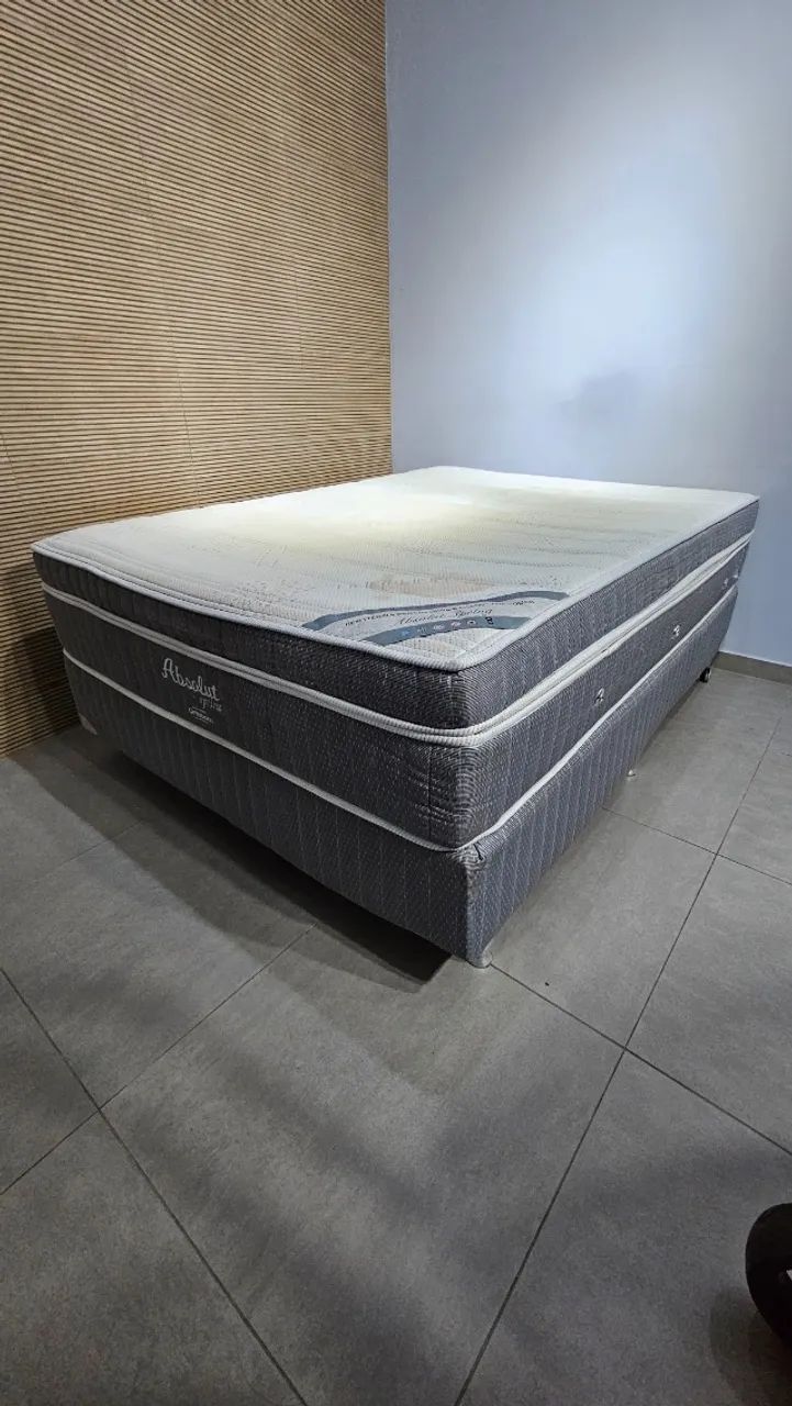 Cama Box + Colchão Ortobom Absolut Spring Casal - Foto 2