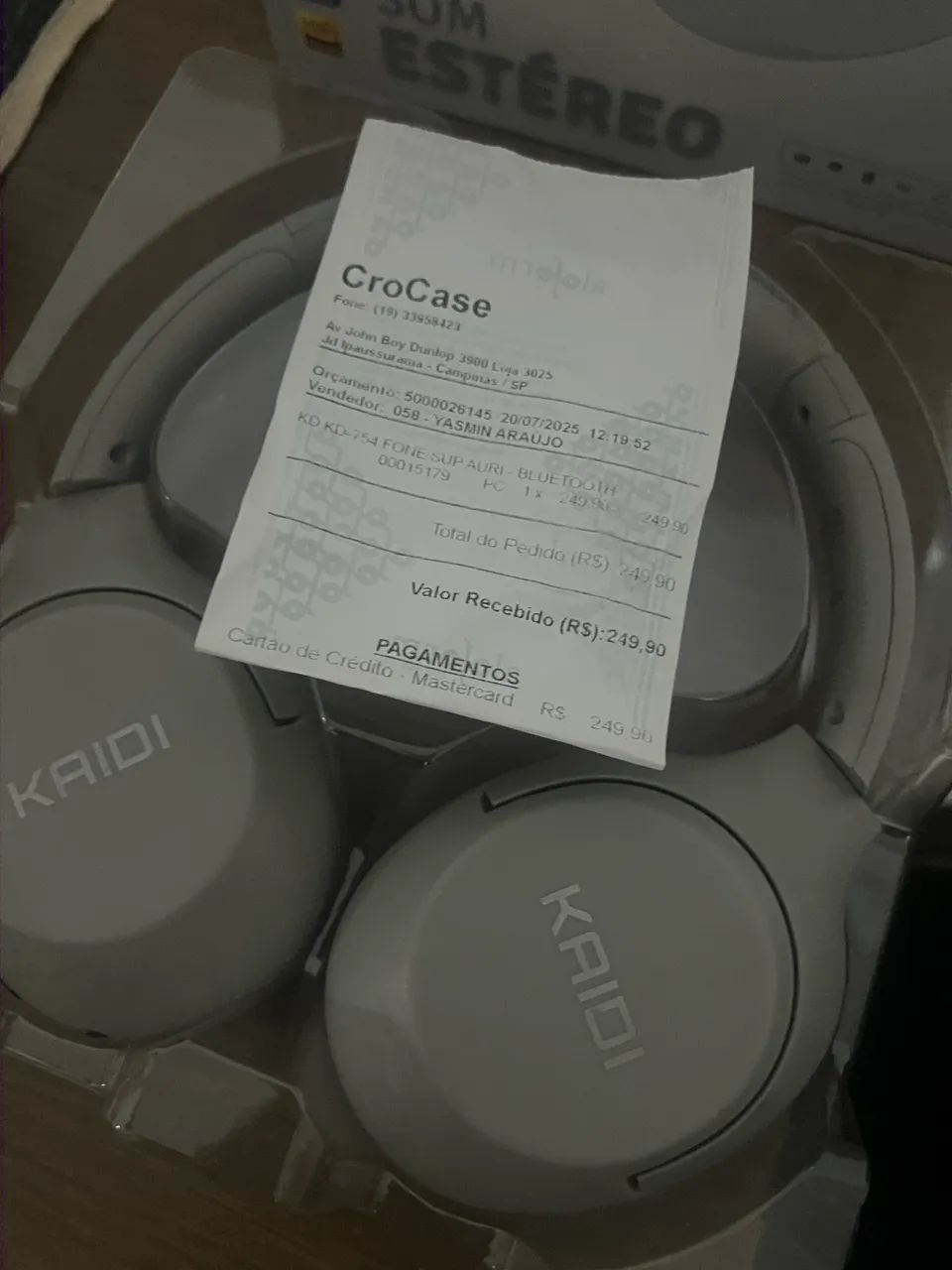 Fone de ouvido KAIDI  - Foto 2