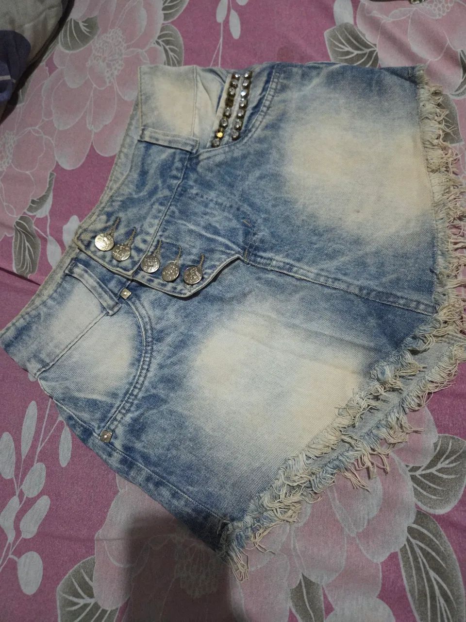 Saia jeans tamanho 38 - Foto 2