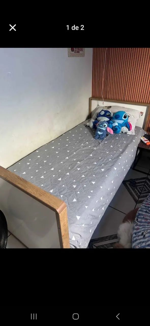 Vendo maca praticamente nova e cama com colchão 