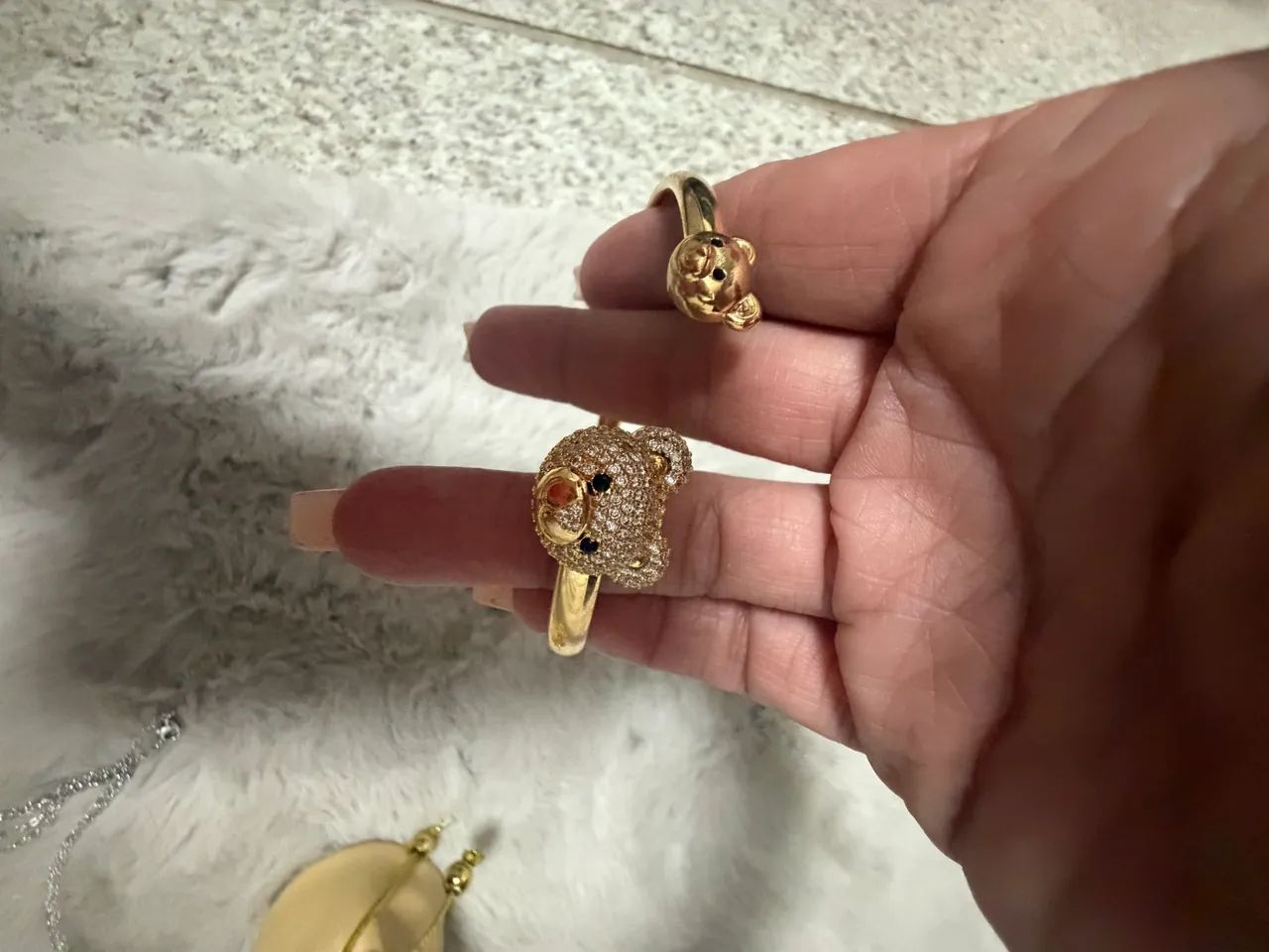 Bracelete de urso dourado  - Foto 2