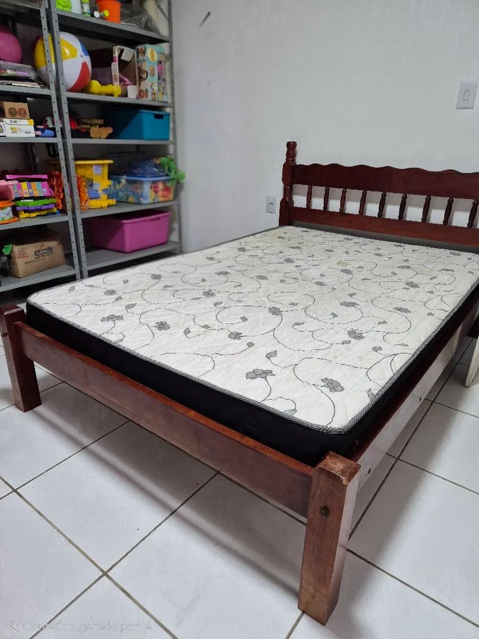 Cama de casal madeira - Foto 2