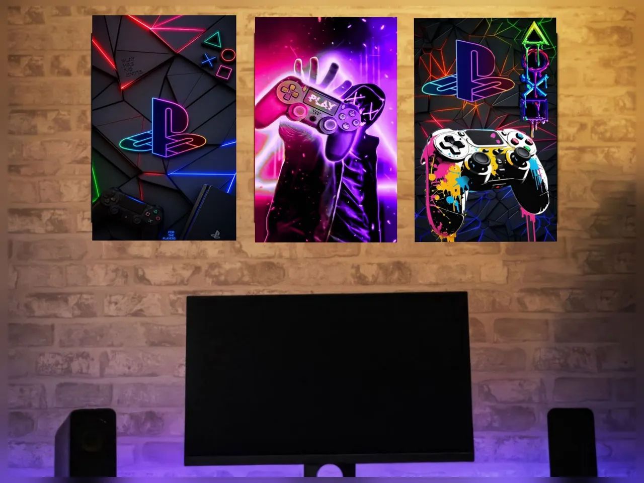 Kit 3 Quadro decorativo game  - Foto 2