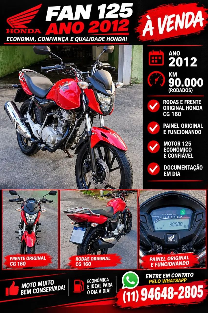 Honda Fan 125 2012  - Foto 2