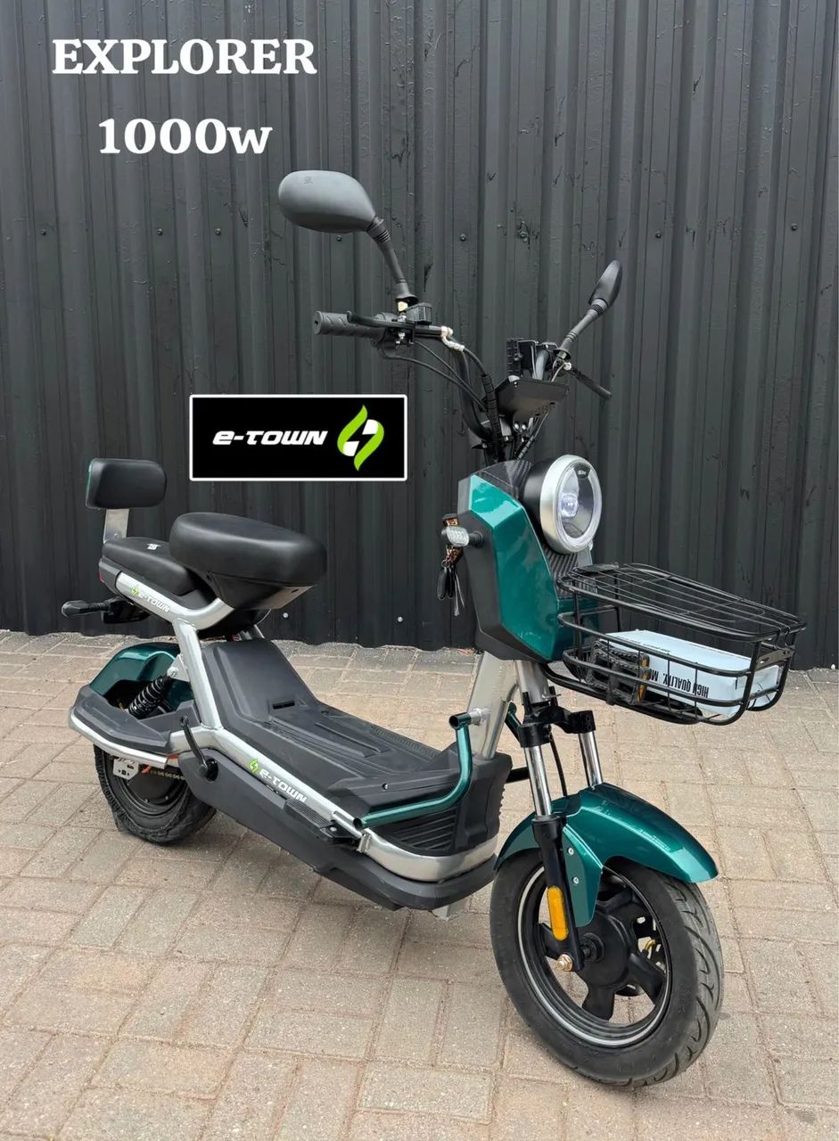 Scooter Elétrica Explorer verde 1000w