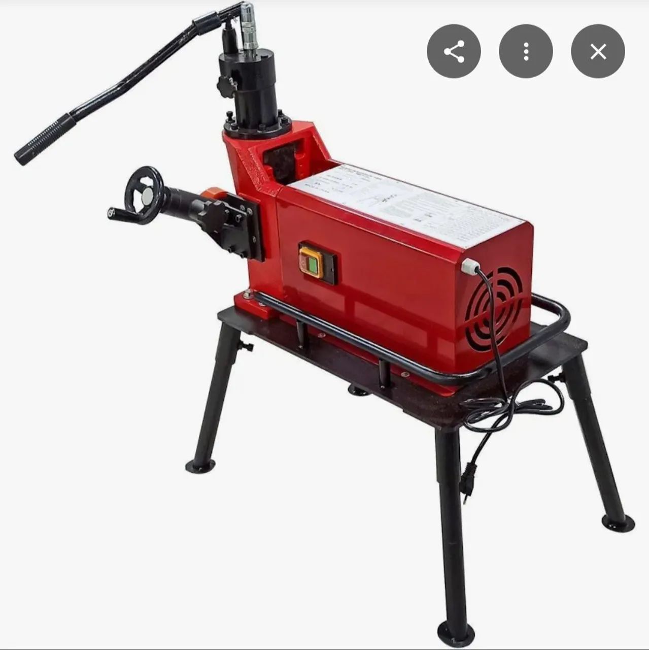 Máquina de ranhura de tubo 220 v ( 2 a 8 polegadas)  - Foto 2