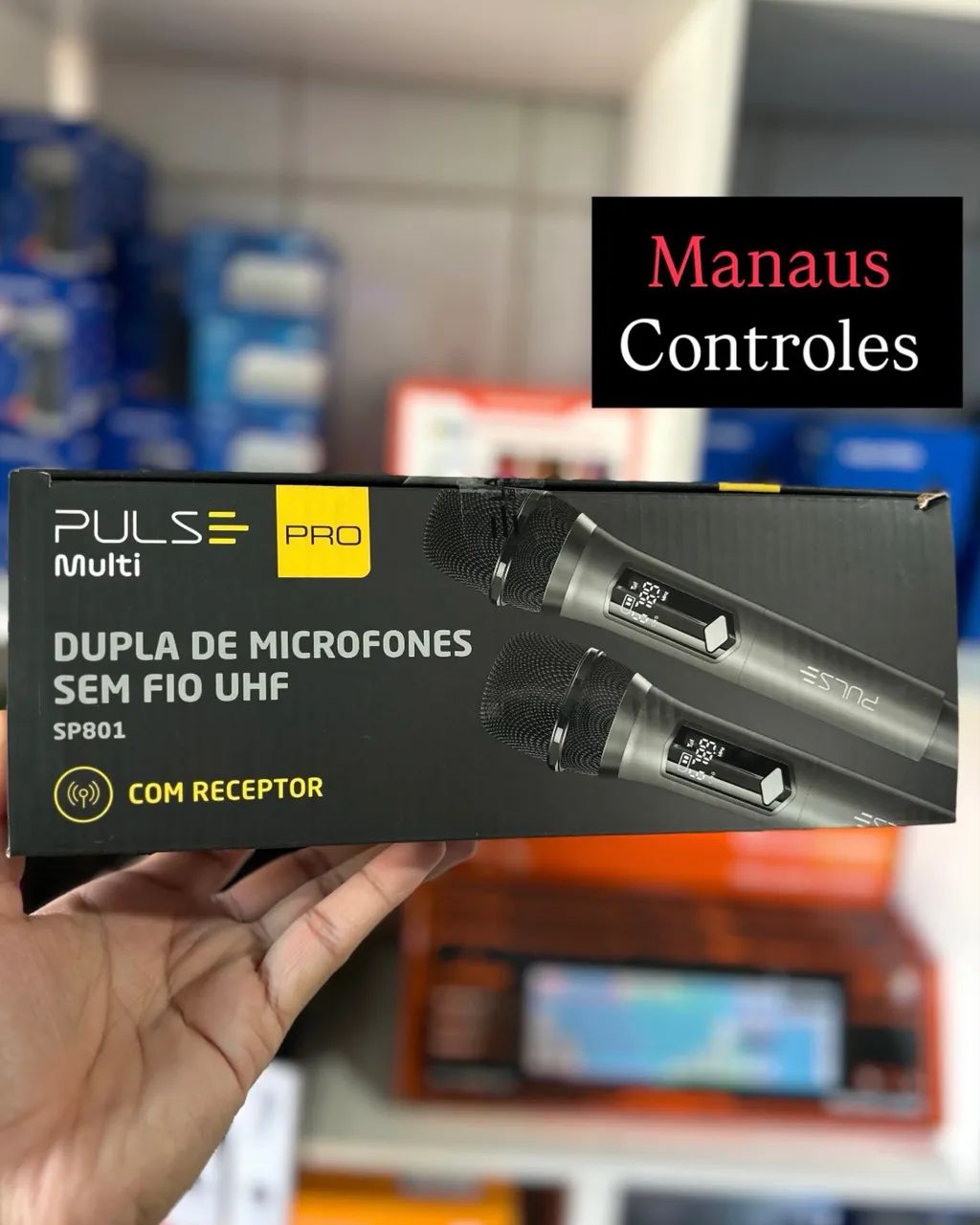 Microfone Sem Fio Profissional Duplo Pulse Pro - Promoção 