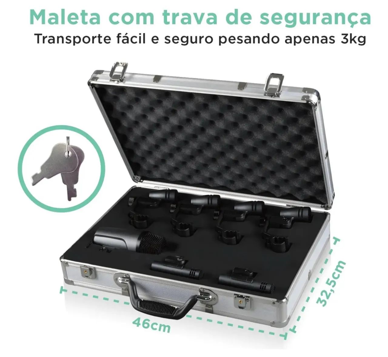 Kit de microfone de bateria Vedoo