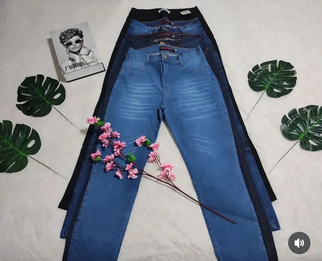 Calça Jeans Feminina Skinny com Lycra