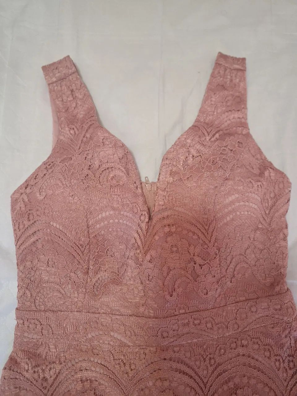 Vestido de festa rosé P