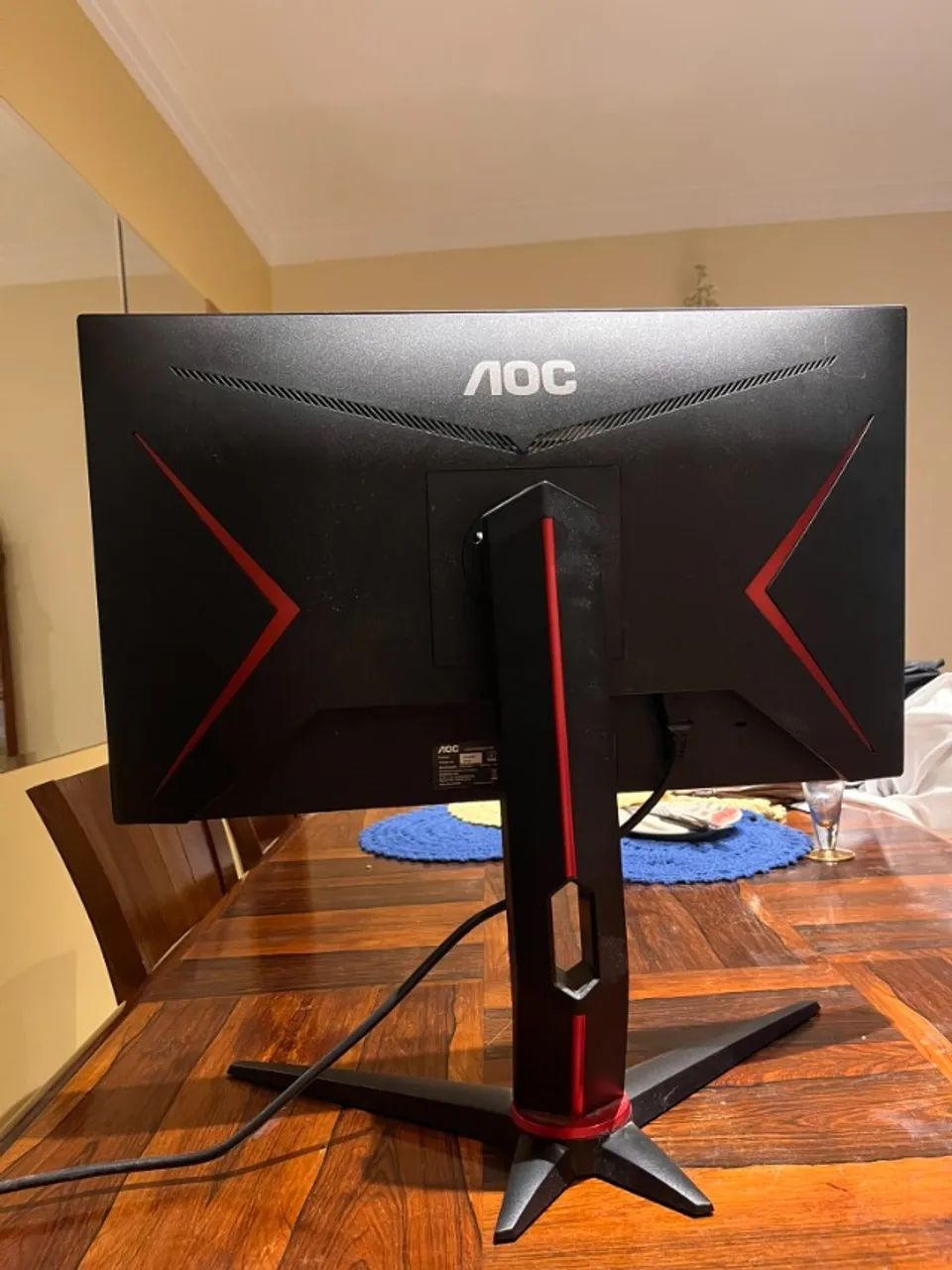 Monitor AOC Hero 24G2/BK - Tela Quebrada - Foto 4