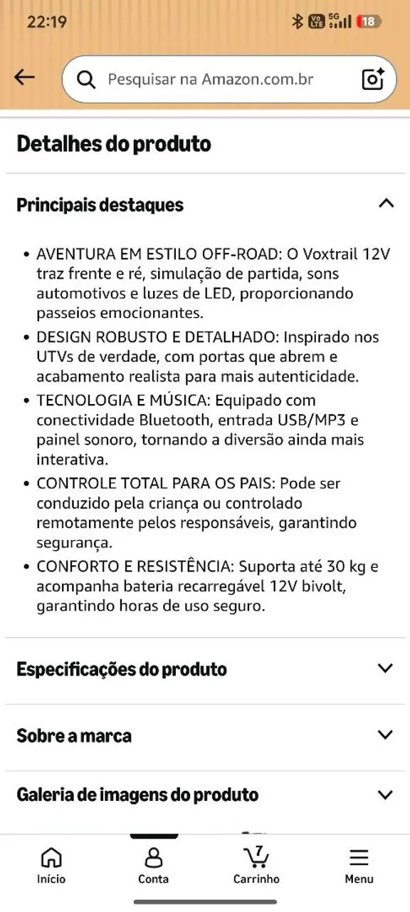 Carro elétrico infantil  - Foto 4