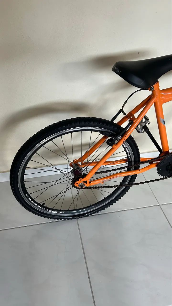 Bicicleta Aro 26 Laranja - Conservada e Pronta para Uso - Foto 5